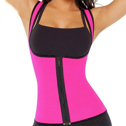 Zipper Wicking Vest Waist Corset