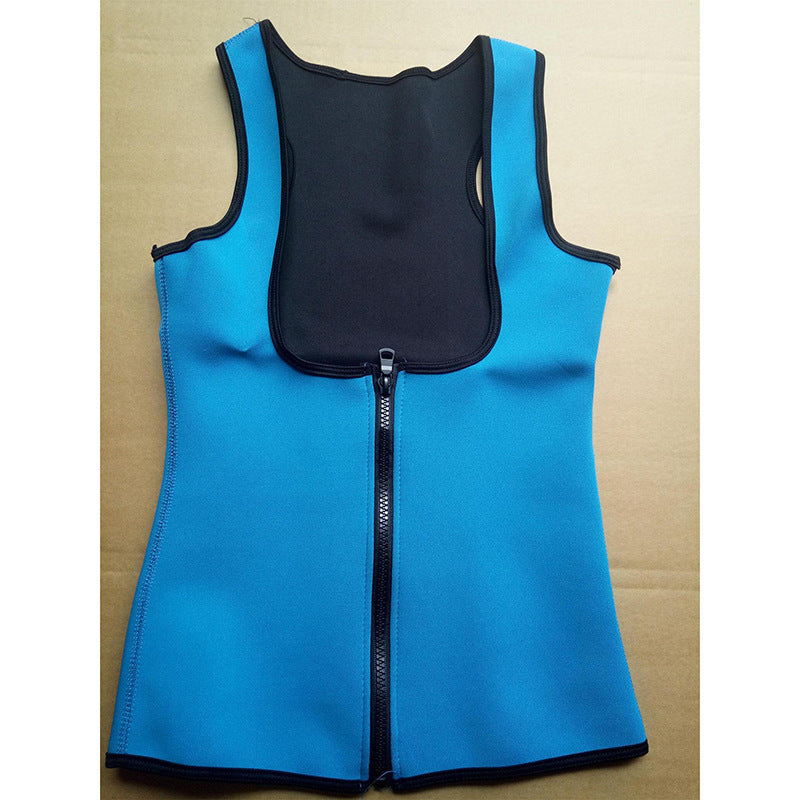 Zipper Wicking Vest Waist Corset