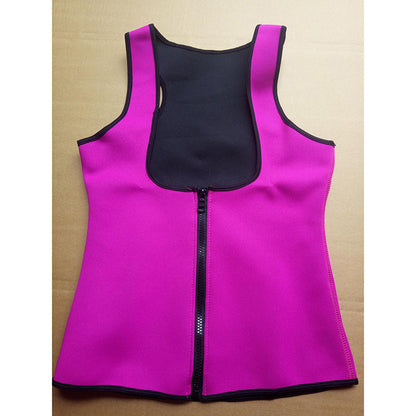 Zipper Wicking Vest Waist Corset