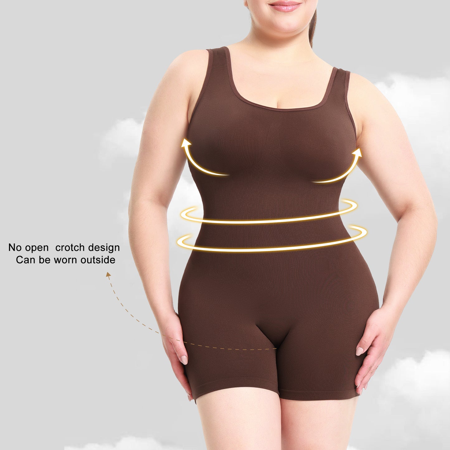 Solid Integrated Sports Shapewear