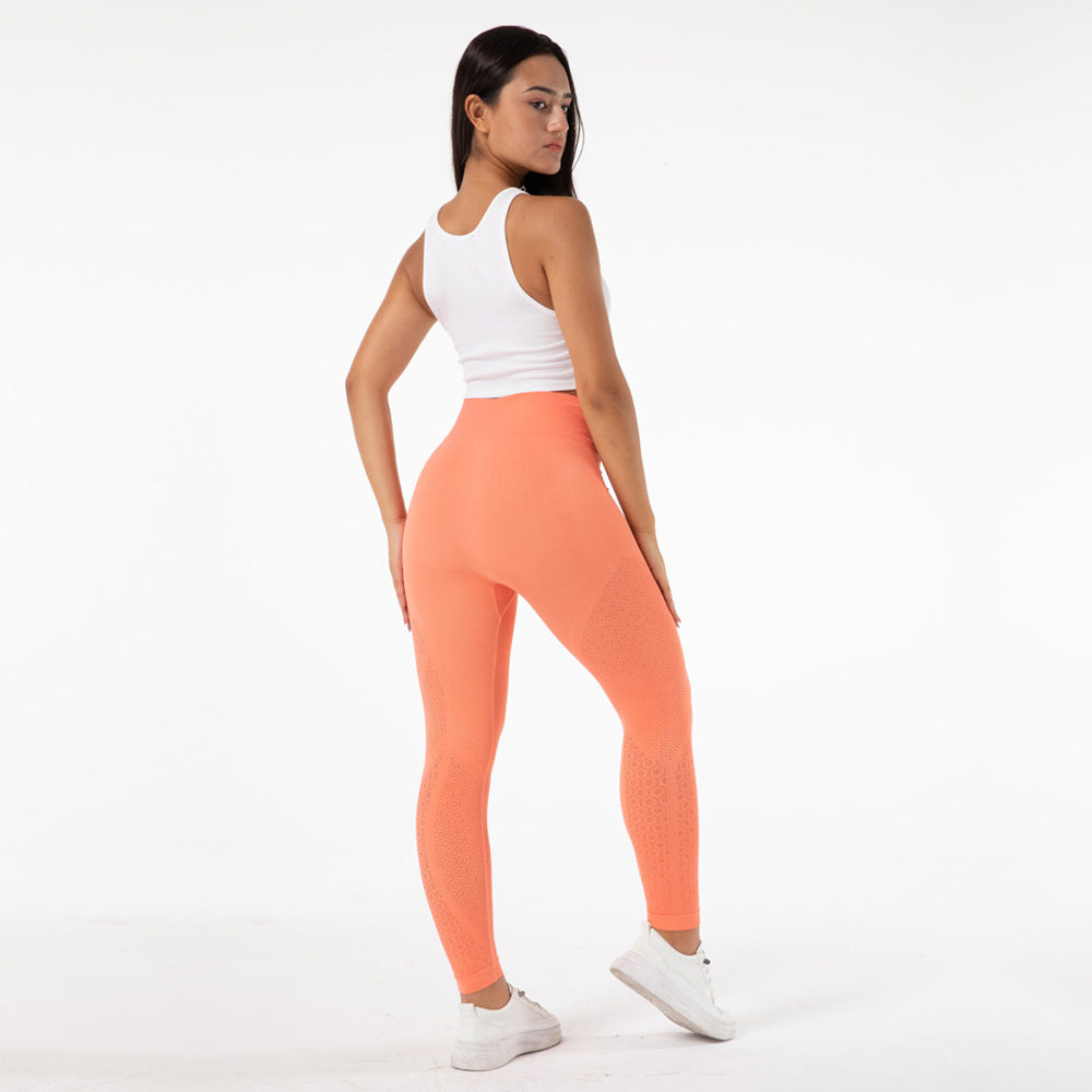 Seamless Hollow Push-Up Leggings