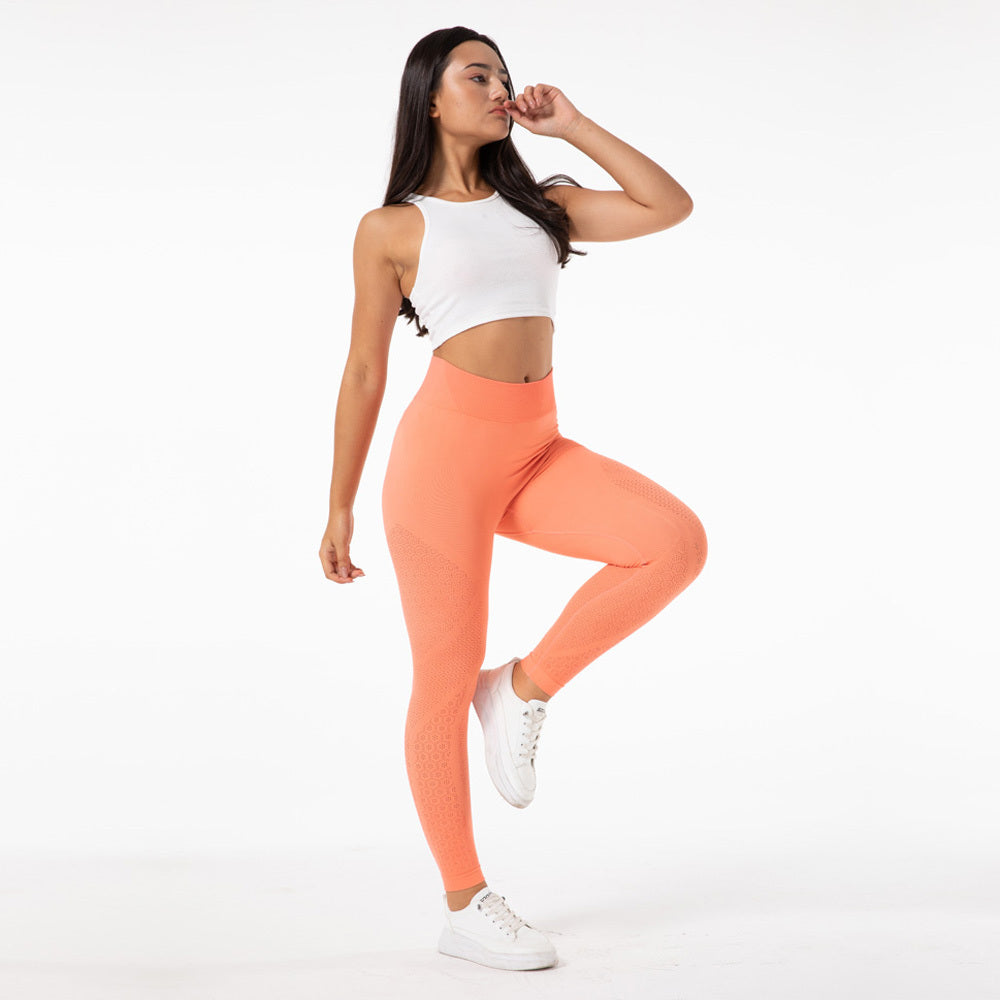 Seamless Hollow Push-Up Leggings