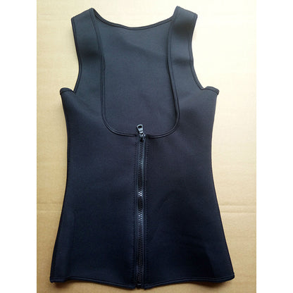 Zipper Wicking Vest Waist Corset